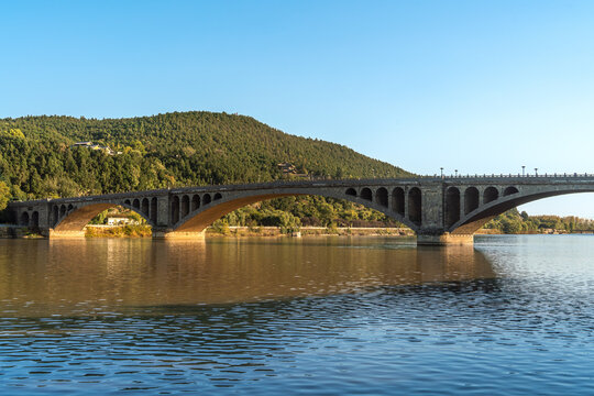 Longmen Bridge Over Yellow River, Luoyang, Henan, China