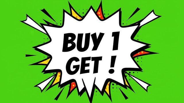 Comic Pop Art Video Ad for BOGO Offer