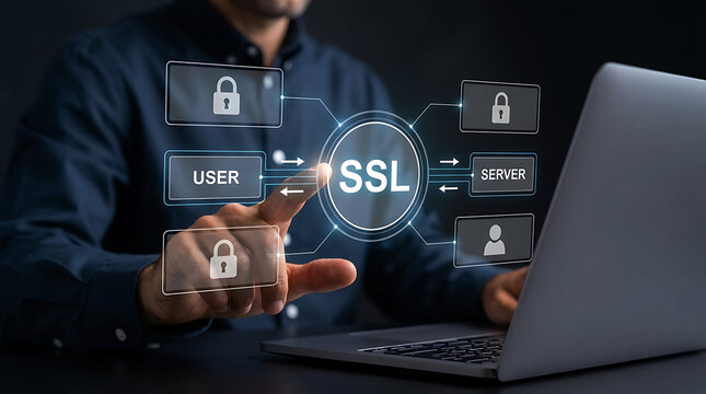 SSL Secure Socket Layer Encryption Cyber Security Data Protection Network Safety