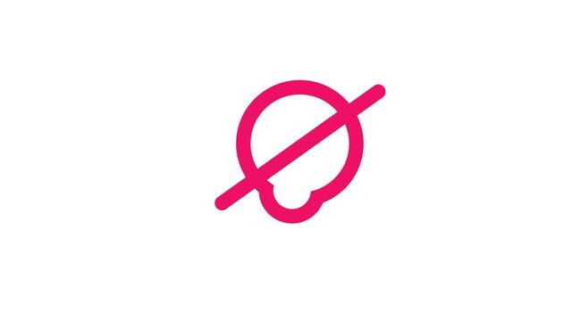 A video showcasing a symbol indicating no smoking allowed