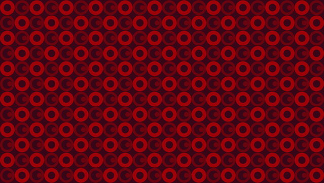 Elegant Dark Red Pattern with Circles vector background