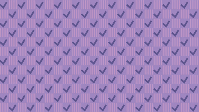 Lilac Check Mark Pattern Background vector background