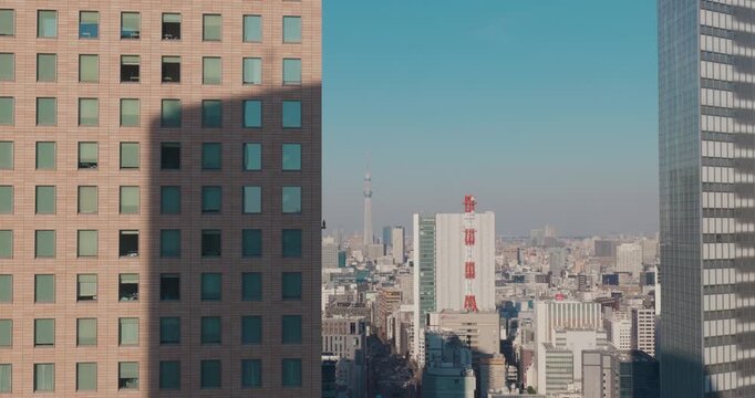Tokyo Shiodome City and Skyscrapers 