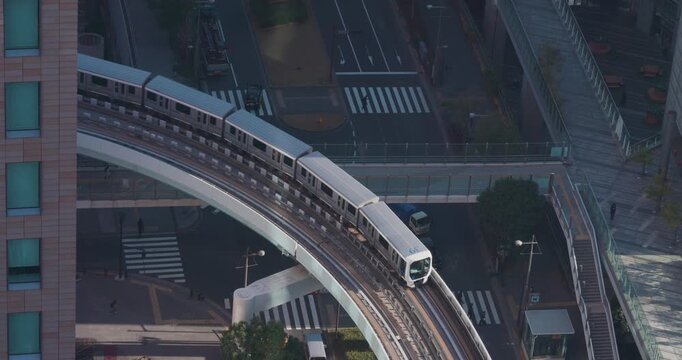 Japan Monorail, the Yurikamame Travels Through Tokyo