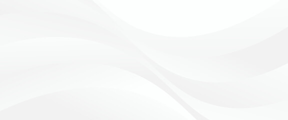 Obraz premium Smooth white wavy abstract background texture design element