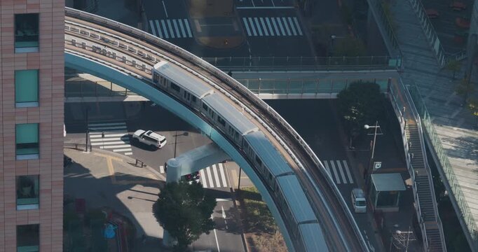 Japan Monorail, the Yurikamame Travels Through Tokyo