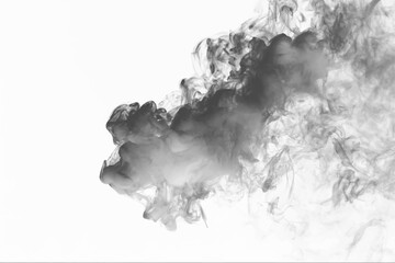 Naklejka premium Thin curling smoke with gentle motion, smooth diffusion, and minimal soft blur edges. vector 