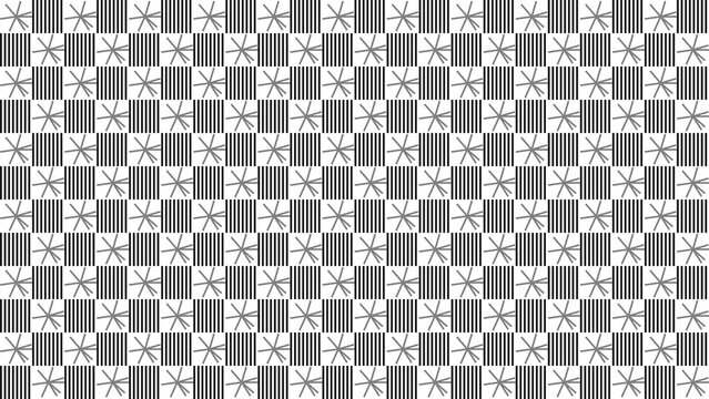 Abstract Checkered Pattern with Floral Design vector background