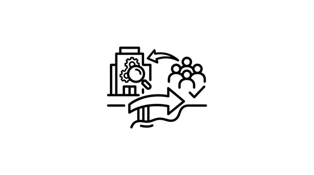 Business Process Outsourcing Concept Icon
