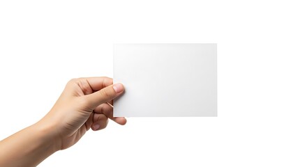 Obraz premium Holding the Blank: A Simple Gesture
