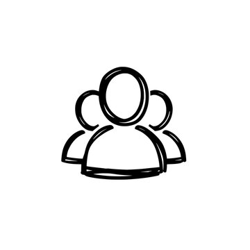Connect people icon logo design. Social contact sign and symbol. Human connection icon. Networking and community interface element.