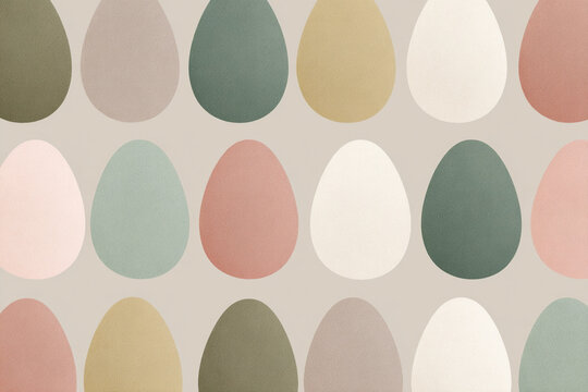 Easter egg geometric pattern minimal style