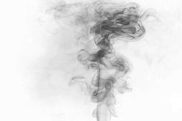 Fototapeta premium Wispy smoke strands with airy texture and gentle diffusion, ideal for abstract and creative visuals. vector