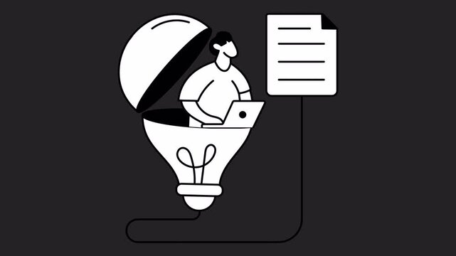 Conversion Funnel Animation Alpha channel Transparent Background