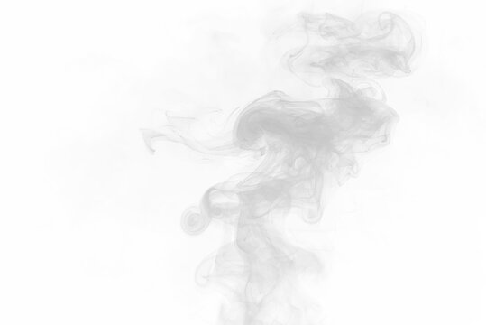 Dynamic smoke swirl with glowing highlights and flowing motion, suitable for fantasy and sci-fi visuals. vector