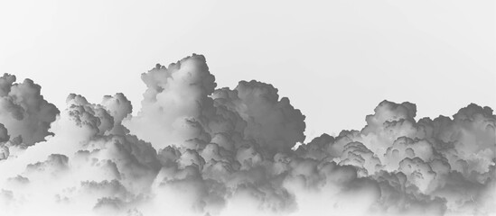 Obraz premium Volumetric smoke cloud with soft shading and realistic movement, suitable for dramatic digital compositions. vector