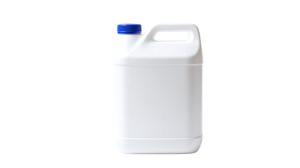 Plastic container isolated on black background