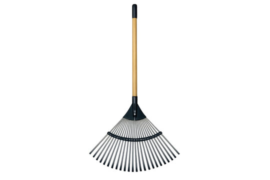 Leaf rake garden tool for autumn yard work