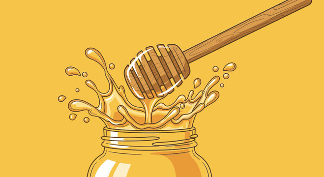Honey dipper in a jar 1.