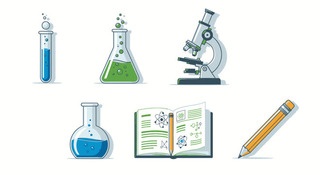 Science equipment and educational tools.