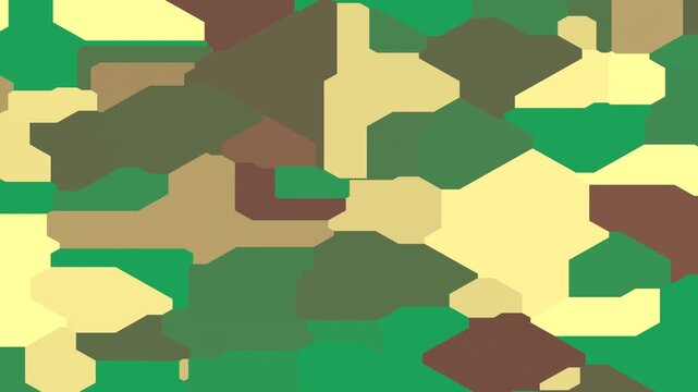 Abstract geometric camouflage pattern background green.