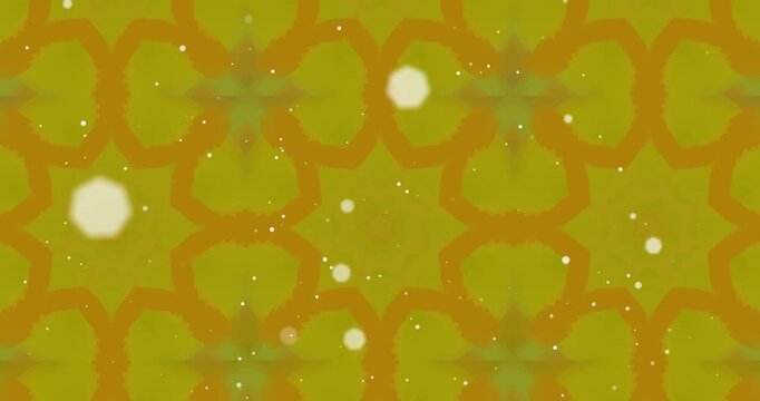 Animation of covid cells reindeer mistletoe on pink background