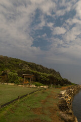 Fototapeta premium Night view along Narrabeen lagoon, Sydney, Australia.