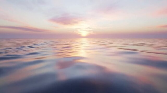 Merging Ocean Currents at Dawn Symbolizing Unity and Flow