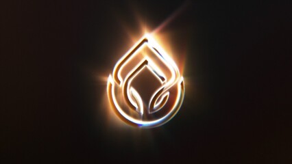 Light Streaks Logo Reveal