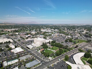 Obraz premium Central Richland, WA - Aerial Views near Federal Building / John Dam Plaza