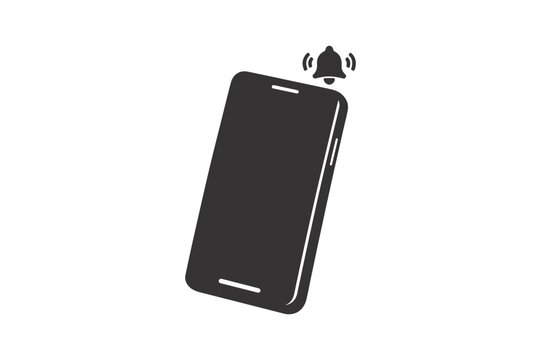 Mobile phone ringing notification icon