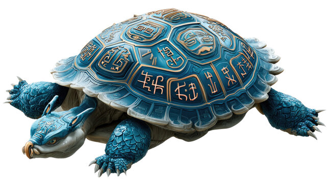 Mystical Turtle: An artistic representation of a captivating turtle, showcasing intricate details, a mesmerizing color palette, and a touch of fantasy.