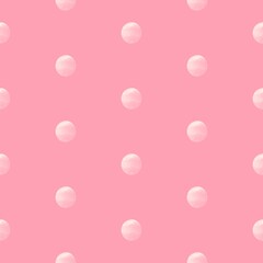 Pink Polka Dot Seamless Pattern © Karolina