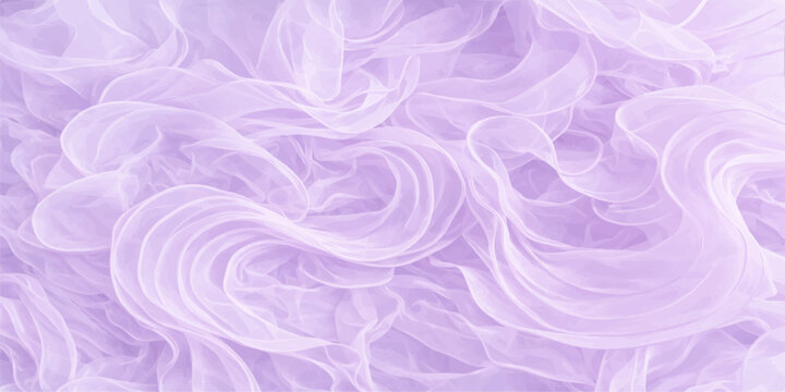 An abstract pink and purple background featuring a soft silk texture with smoke swirls and light violet wave patterns on a pastel fabric material design