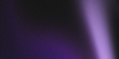 Obraz premium A smooth purple gradient abstract background with fine-grained noise texture, transitioning from deep dark purple to light lavender. 