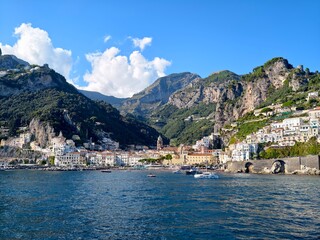 Fototapeta premium Coastline with villages