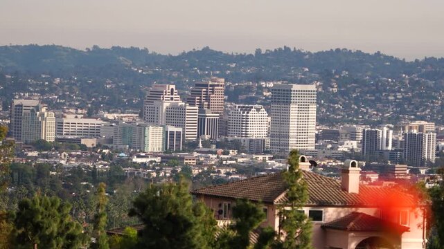 Glendale California skyline on sunny day