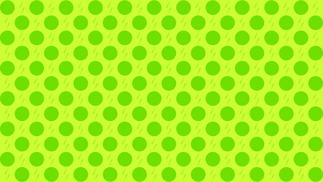 Vibrant Green Polka Dot Pattern Background