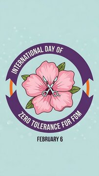 International day of zero tolerance for fgm floral design celebration