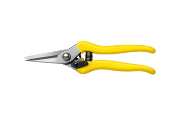 Obraz premium Gardening shears with yellow handles for pruning work