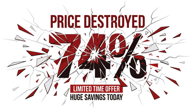 Price Destroyed Sale Advertisement