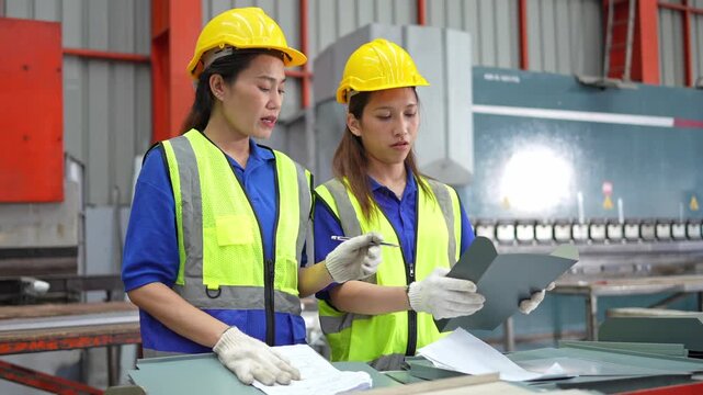 Industrial training session manufacturing facility instructional content collaborative environment overhead view skill development