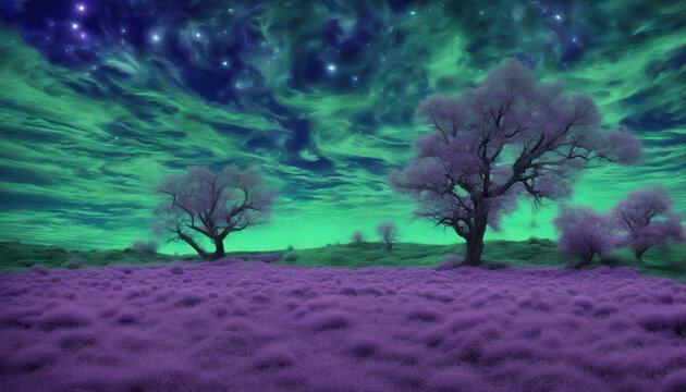 Surreal alien like landscape