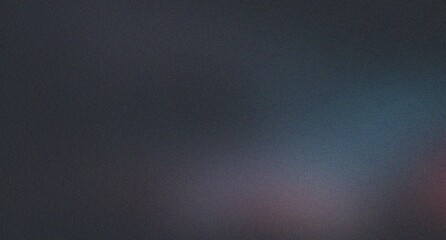 Fototapeta premium Abstract dark gray background with subtle grain and faint colorful light leak, creating moody and mysterious atmosphere with texture