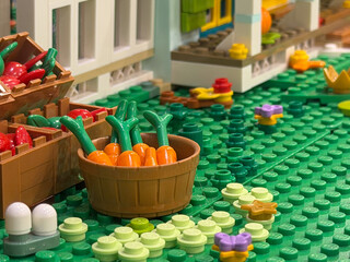 Obraz premium Lego garden produce scene