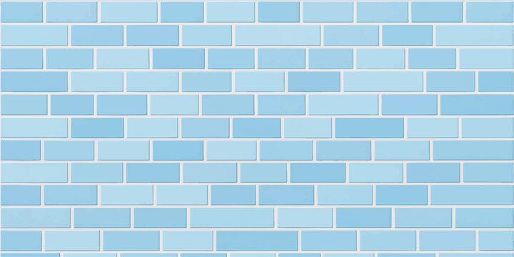 A seamless blue brick wall texture featuring a solid pattern of old architectural stonework and cement blocks for a modern construction background or abstract wallpaper surface