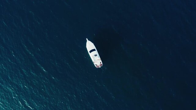 Aerial Shot of French Mediterranean Coastline with Mountains Vineyards and Villages