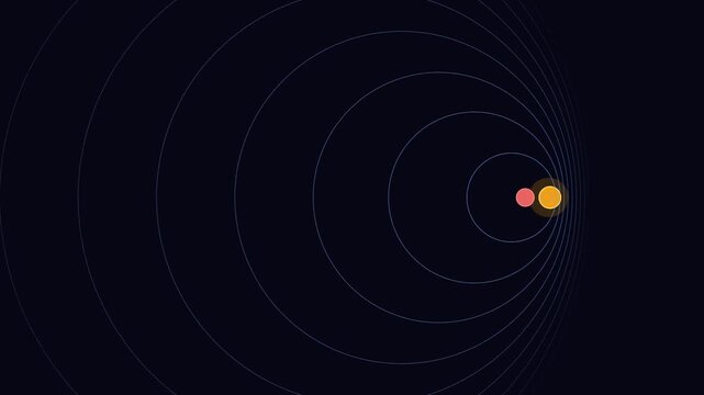 Moving source compresses waves ahead, stretches behind. Shows Doppler's effect.