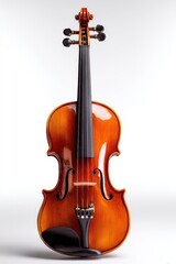 Fototapeta premium Studio photograph of a violin on a white background with soft shadows