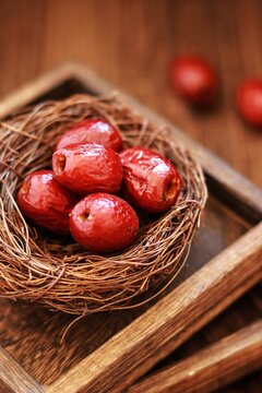 Fresh Crispy Jujube Red Dates Close Up